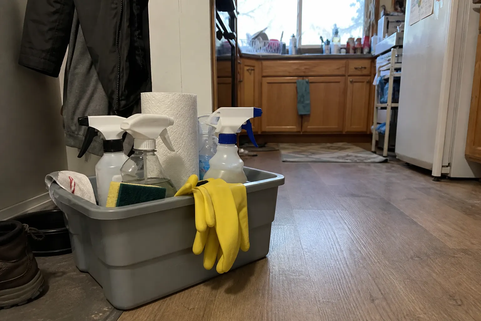 Supplies brought for maid service in Anchorage
